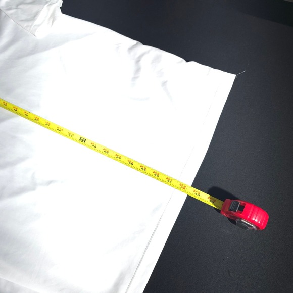 Collars & Co Mens 2XL White Navy Dress Collar Polo Shirt Polyester Short Sleeve - Picture 3 of 9